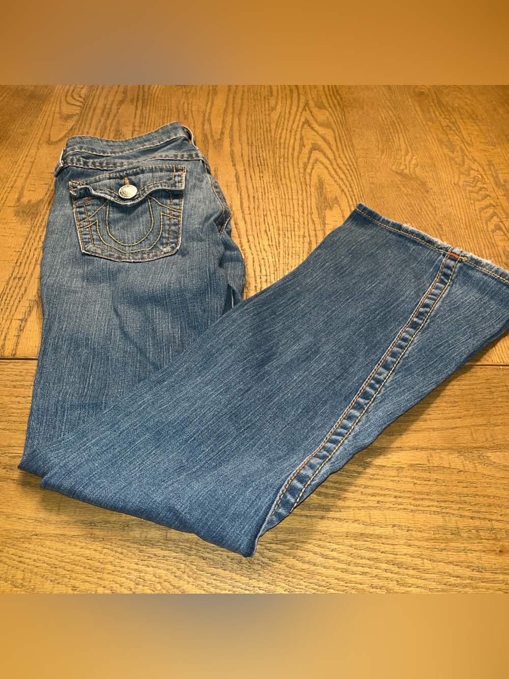 Vintage True Religion Denim Blue Jeans Women’s Sz 28 Flared Pants